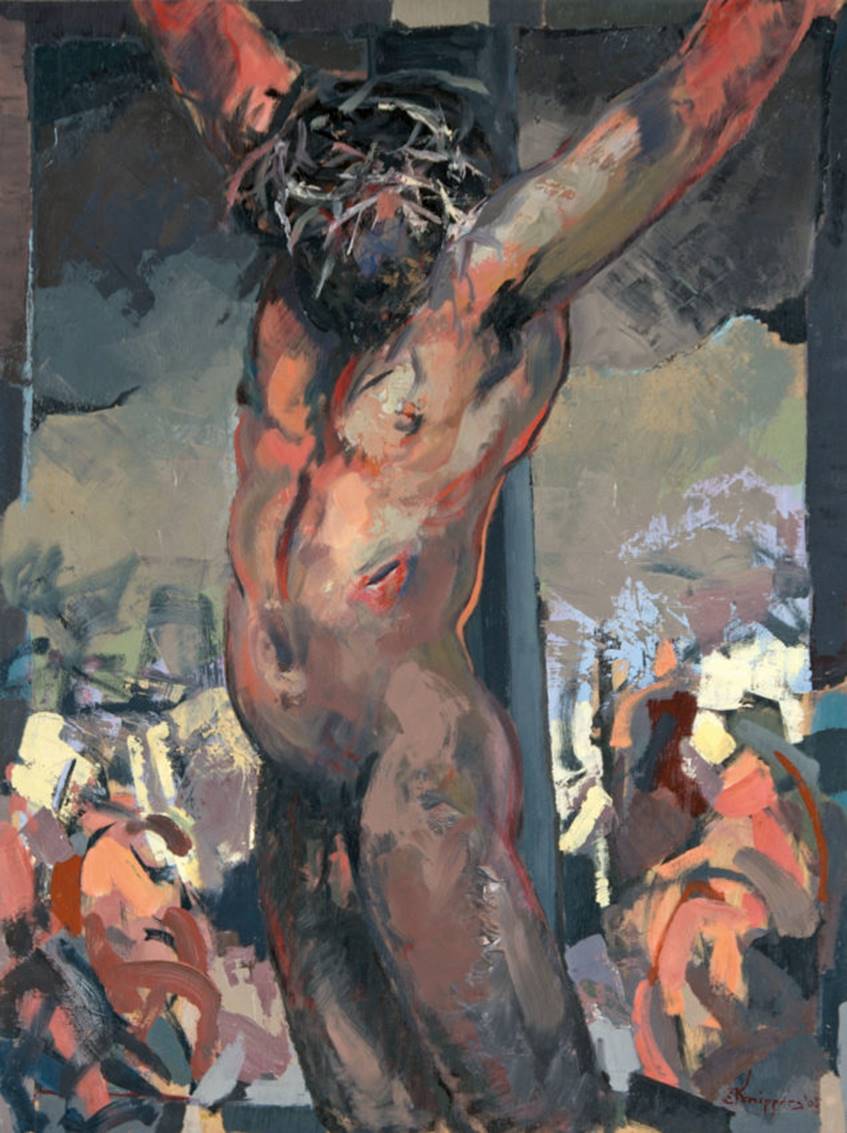 EK_2005_Crucifixion_32x24_oil-on-panel-635x850