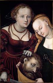 Lucas_the_Elder_Cranach_-_Judith_with_a_maid_and_head_of_Holoferne_Painting_by_Lucas_Cranach_the_Elder_(14_-_(MeisterDrucke-961485)