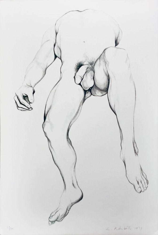 Lithograph de Lowell Nesbitt, NUDE MALE 6 on Amorosart